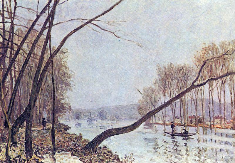 Alfred Sisley Ufer der Seine im Herbst Germany oil painting art